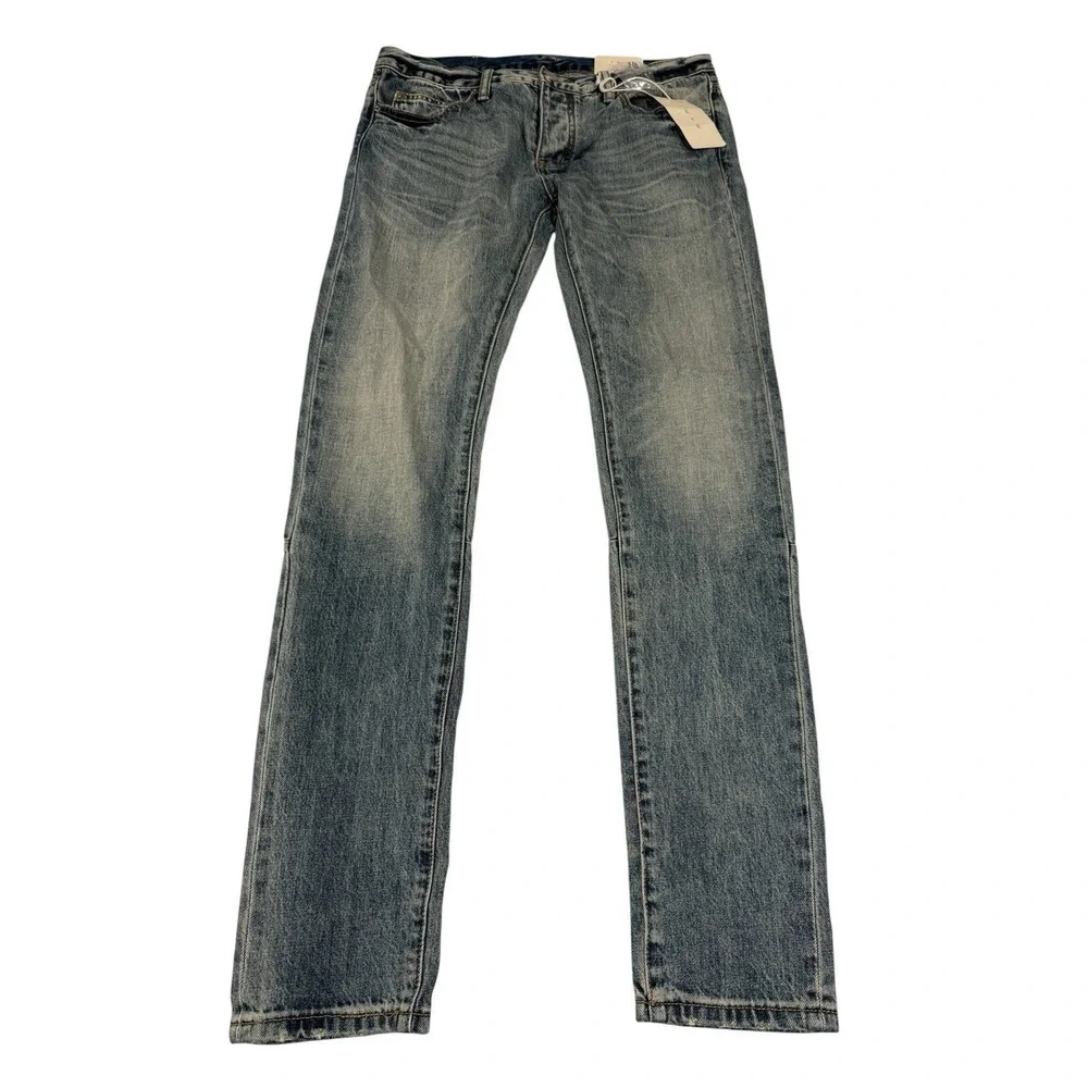 NWT mnml D757 Slim Acid Wash Denim Jeans Blue Men's 32 M322